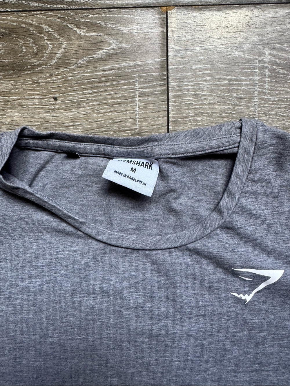 Gymshark Men’s Heather Gray Short Sleeve Athletic Tee - Picture 2 of 3